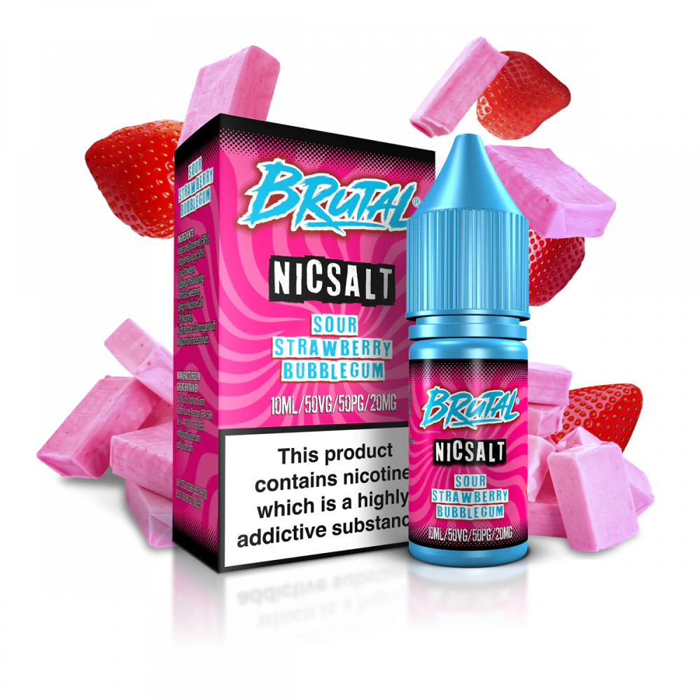 Sour Strawberry bubblegum (Just Juice NicSalt 10ml)